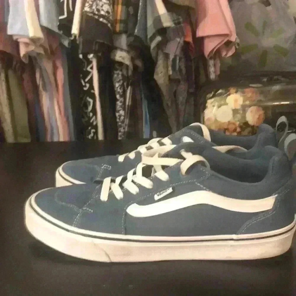 Vans Fillmore skate shoes men’s size 10.5  suede/canvas teal EUC - Picture 1 of 5